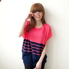 Tokyo Fashion - Color-Block Knit Top