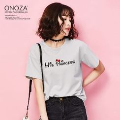 Onoza - 短袖字母T恤 Onoza - 短袖字母T恤