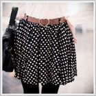 Clair Fashion - Elastic-Waist Dotted Skirt