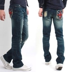 SEOBEAN - Washed Straight-Cut Jeans
