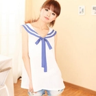 ZOO - Sailor Collar Sleeveless Top
