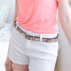 CatWorld - Genuine-Leather Printed Belt