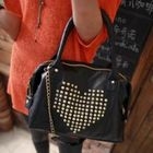 19th Street - Studded Heart Tote