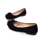 Smoothie - Flower-Accent Faux-Suede Flats