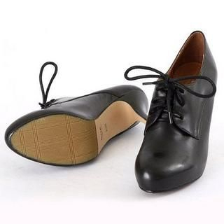 Genuine Leather Lace-Up Boots