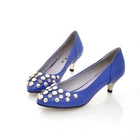 Smoothie - Genuine Leather Studded Pumps