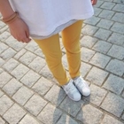 CLICK - Linen Elasticized-Waist Skinny Pants