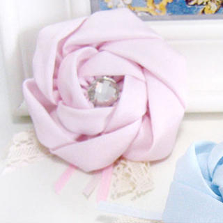 Multifunctional camellia hairpin + brooch -pink
