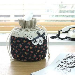Flower Print Toilet Paper Cover Flower Print Toilet Paper Cover
