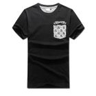 MR.PARK - Short-Sleeve Printed Panel T-Shirt