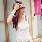 PUFFY - Lace Strap Tank Top