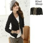 Kiwi Shop - Single Button Cotton Blazer
