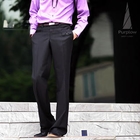 Purplow - Solid Slim Wool Pants