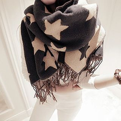 Rita Zita - Star Pattern Reversible Scarf Rita Zita - Star Pattern Reversible Scarf