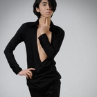 deepstyle - Deep V-Neck Top