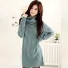 CLICK - Cowl-Neck Cable-Knit Sweater