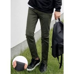 GERIO - Dual-Pocket Straight-Cut Pants GERIO - Dual-Pocket Straight-Cut Pants