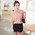 IZABEL - Faux-Pearl Collar Blouse