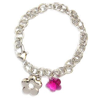 'Amethyst' Bracelet with Swarovski Crystal (Amethyst Color)