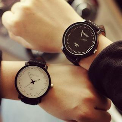 Tacka Watches - Faux Leather Strap Couples' Watch Tacka Watches - Faux Leather Strap Couples' Watch
