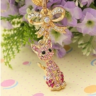 Miss Girl - Rhinestone Cat Mobile Strap