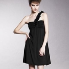 Joanne Kitten - One-Shoulder Shirred Dress