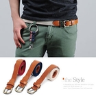 SLIM&FIT - Faux-Leather Trim Belt