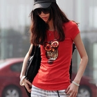 Ando Store - Short-Sleeve Owl-Print T-Shirt