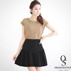 Orange Style - Mock Two-Piece Dress