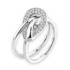 MBLife.com - 18K/750 White Gold Geometric / Oval Diamond Ring MBLife.com - 18K/750 White Gold Geometric / Oval Diamond Ring