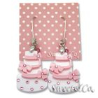 Sweet & Co. - Sweet Pink dolly cake swarovski dangle earrings