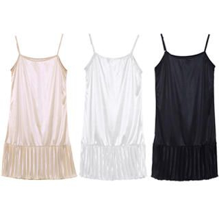 Pleated-Hem Slipdress Pleated-Hem Slipdress