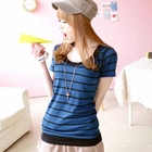 Tokyo Fashion - Scoop-Neck Striped T-Shirt