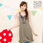 YUMI - Bow-Front Tank Dress