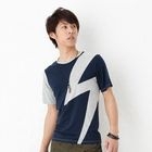 BLACK ASUKA - Short-Sleeve Color-Block T-Shirt