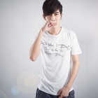 Sha 2 Shop - Scoop Neck Short-Sleeve Print Tee