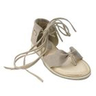 Lane172 - Genuine Leather Cuffed Strappy Thong Sandals
