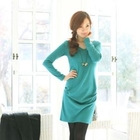 BBon-J - V-Neck Shirred Dress