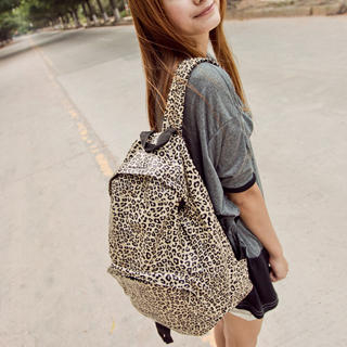 Leopard-Print Backpack
