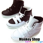 Monkey Shop - Patent High-Top Velcro Sneakers