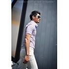CITY AND THE MAN - Short-Sleeve Plaid Shirt