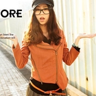 Ando Store - Zip-Accent Cropped Jacket