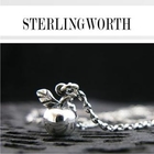 Sterlingworth - 'Apple' Silver Necklace