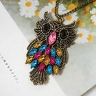 Angelove - Rhinestone Owl Necklace