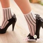Blossom Gal - Striped Sheer Socks