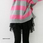 lovemark - Inset Layered Lace Skirt Leggings