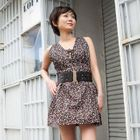 ageha@shibuya - Floral Print Sleeveless Zip Dress