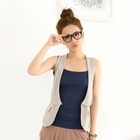 prischu essentials - Deep Peter-Pan Collar Vest