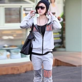 Set: Color-Block Hoodie + Sweatpants
