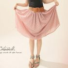 CatWorld - Anchor-Print Belted Long Skirt